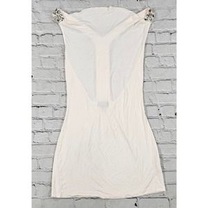 Josh Brody Sexy Beige Bling Gems Mini Dress WOMENS SIZE XS